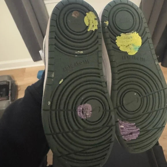 Kids Nike Court Borough Mid 2- Green and White - Picture 10 of 10